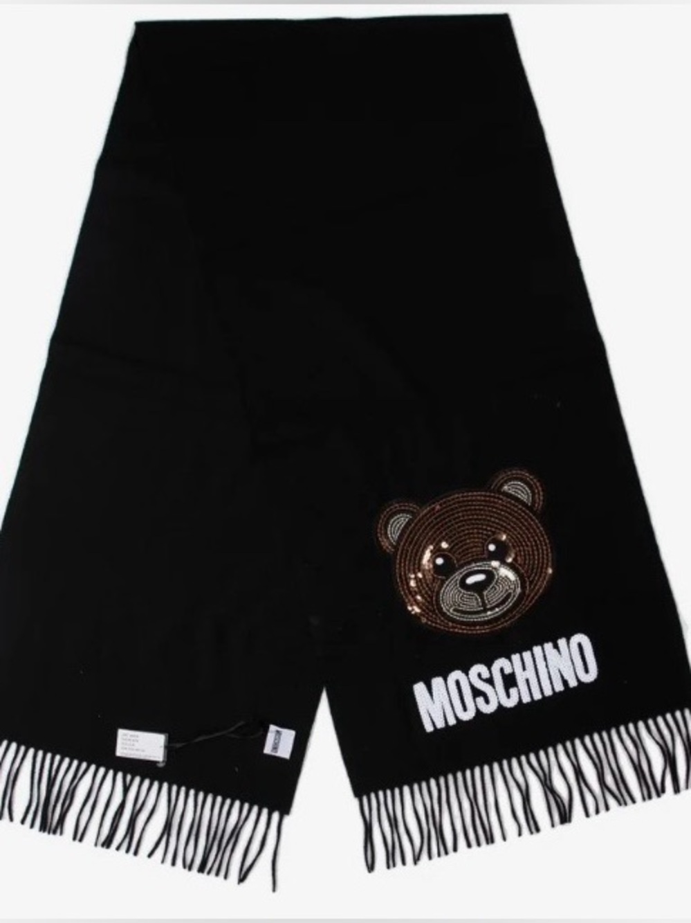 Moschino Sequin Bear Scarf